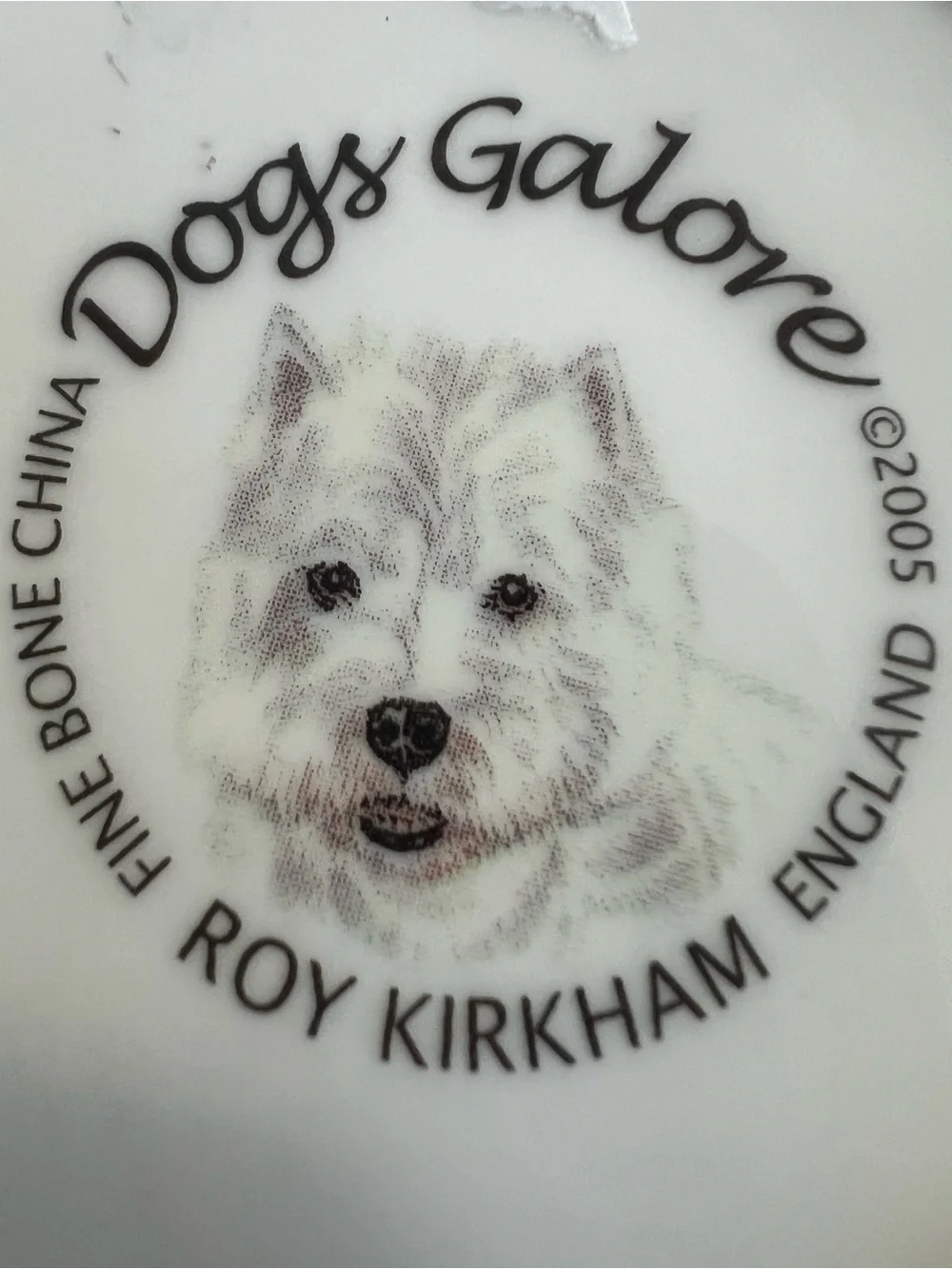 White Ceramic Dog Print Mug - Pet Lovers Design